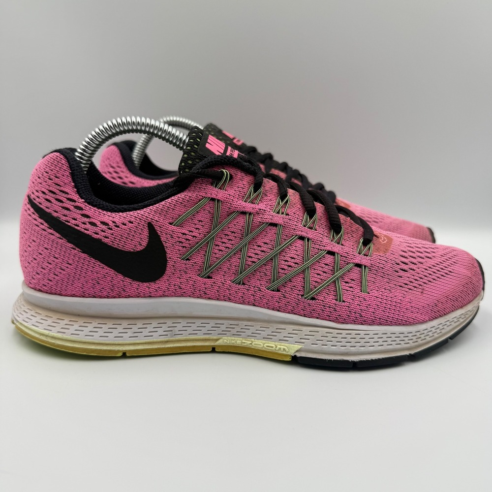 Nike Zoom Pegasus 32 Womens Size 9 Running Shoes Flywire Pink Black 749345-600